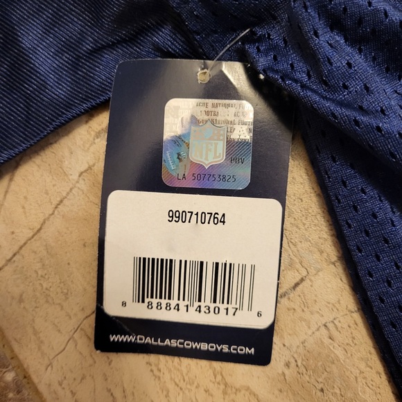 Dak Prescott #4 Dallas Cowboys Navy Blue Mesh Jersey Authentic NFL Apparel - Picture 4 of 4